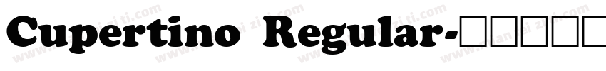 Cupertino Regular字体转换